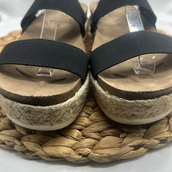 a.n.a. A New Approach Elastic Band Platforms Sandals Vacation Summertime Casual - Picture 2 of 8